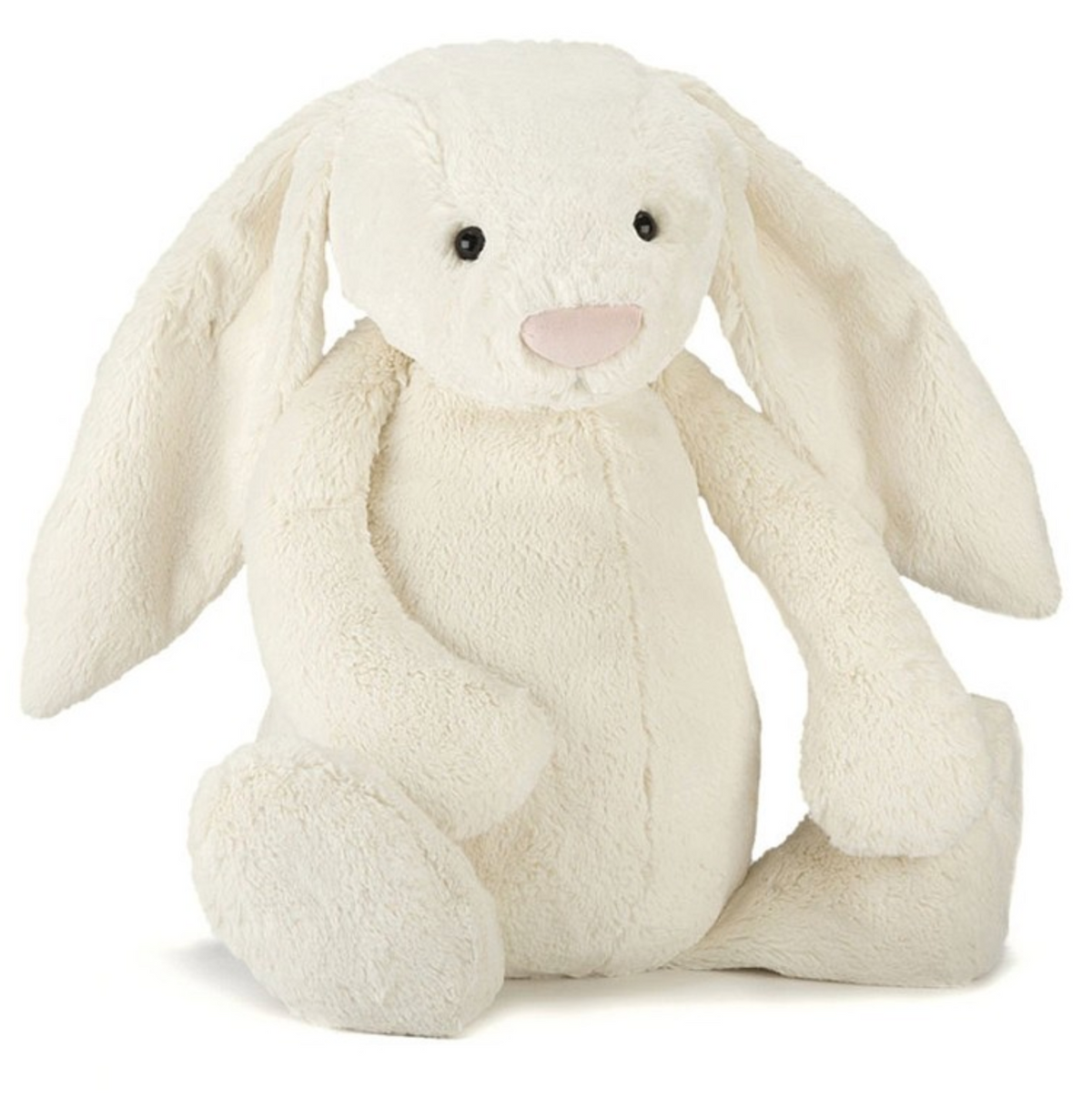 Coniglietto peluche color crema morbido