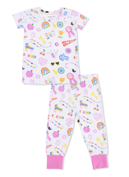 Completo da casa a maniche corte per bambina