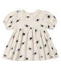 Vestito in cotone biologico con fantasia ragni
