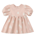 Vestito in cotone biologico con fantasia fantasmini