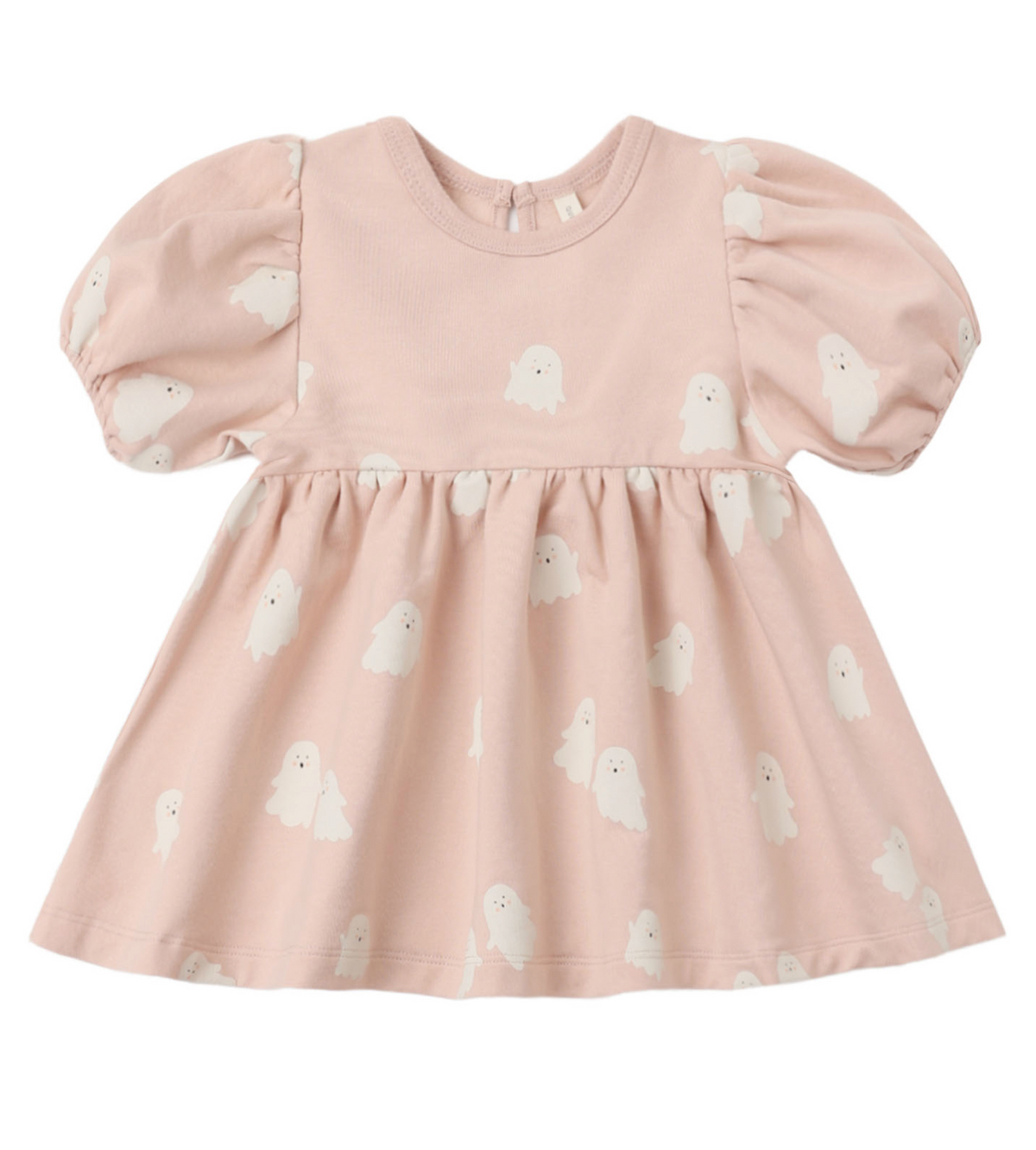 Vestito in cotone biologico con fantasia fantasmini